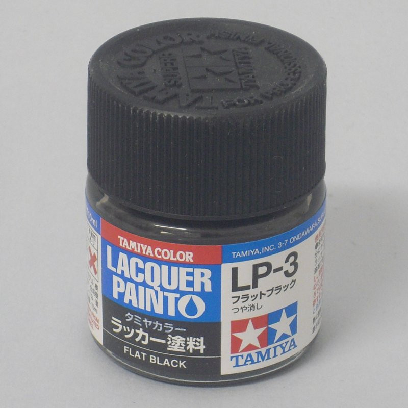 LP- 3 Enamel Flat Black (10cc)