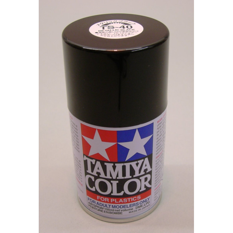 TS-40 Enamel Spray Metallic Black (100cc)