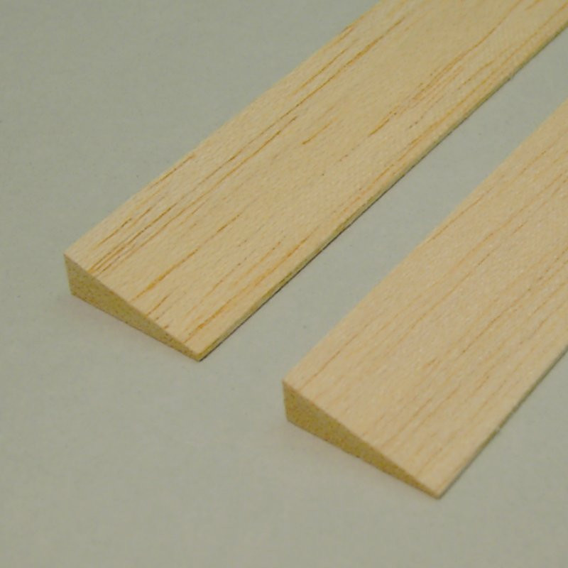 Balsa - Bordo di Uscita Asimmetrico mm. 30 x  8 x 1000