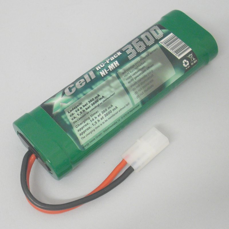 X-Cell 3600SCR 3600 mAh 6 Celle Doppia Linea Conn. JST