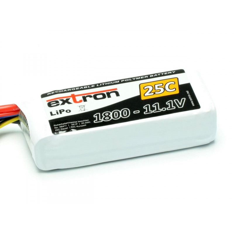 Extron - "X2" 3-1800 11.1V/1800mAh 25/50C Carica 2C Conn. XT60