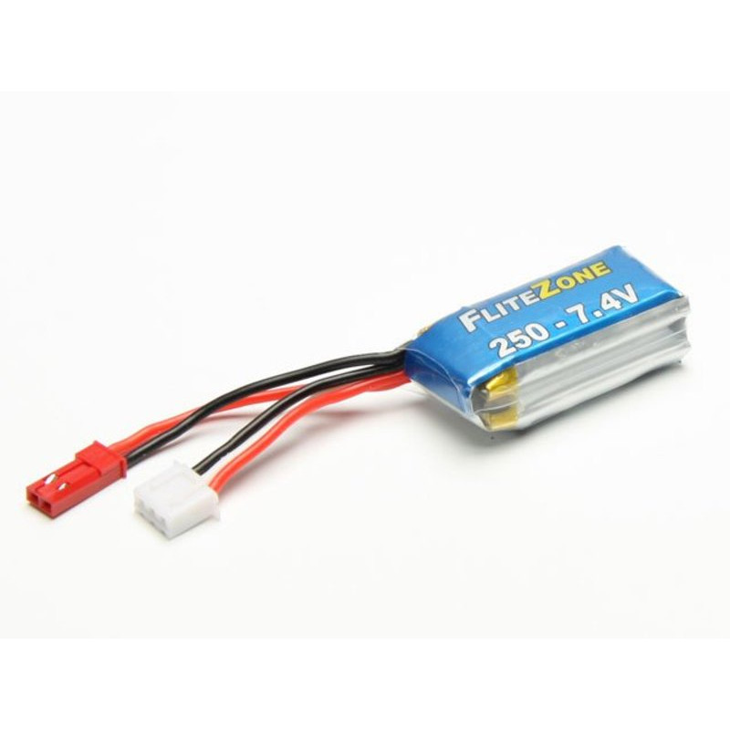 FliteZone - 2- 250  7.4V/250mAh 35-50C Conn. BEC