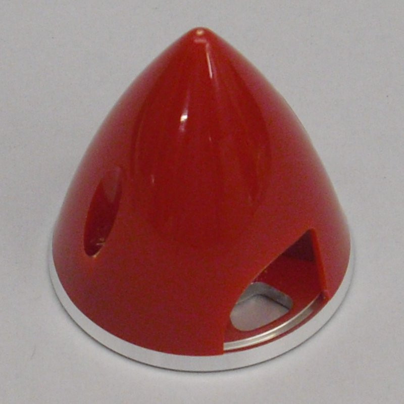 Ogiva Bipala mm.  38 Plastica Rossa con Base Alluminio