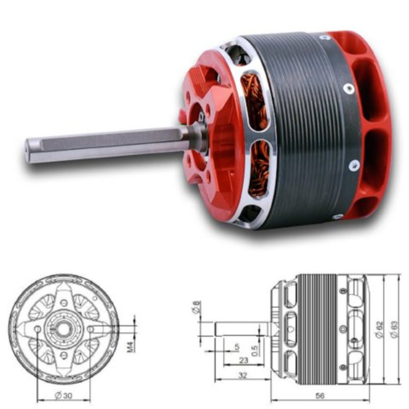 Pyro 800-40 Lunghezza Albero 32 mm.