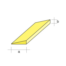 Balsa - Bordo di Uscita Asimmetrico mm. 10 x  3 x 1000