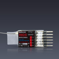 R6DS 6 Ch. PWM / 10 Ch. S-BUS 2.4 GHz