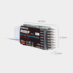 R8EF 8 Ch. PWM / 8 Ch. S-BUS 2.4 GHz