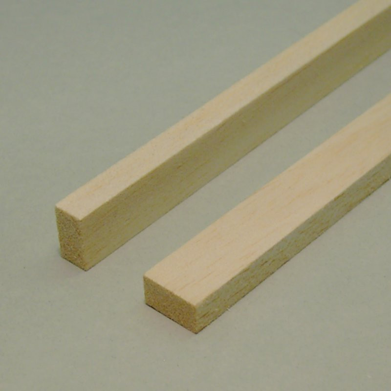 Balsa - Listello rettangolare mm.  3 x  7 x 1000