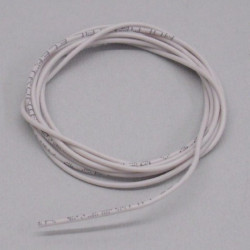 Cavo Extra-Flessibile Siliconato  0.25 mmq. Bianco ( 1m)