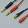 Cavo Ricarica 4 mm. - MC 5 mm. Cavi Siliconati Rosso Femmina