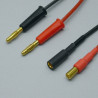 Cavo Ricarica 4 mm. - MC 5.5 mm. Cavi Siliconati Rosso Maschio