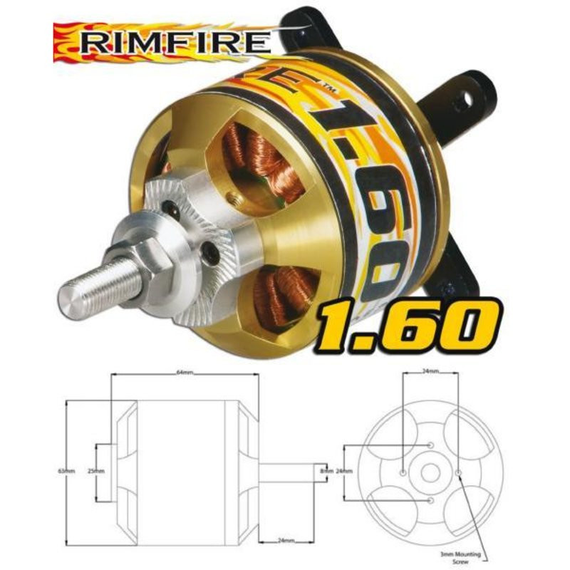 Rimfire 1.60 63-32-0250 + Supporto + Mozzo Elica