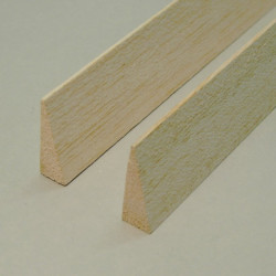 Balsa - Bordo di Uscita Simmetrico mm. 25 x  8 x 1000