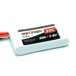 Extron - "X2" 2- 350  7.4V/ 350mAh 30/60C Carica 2C Conn. BEC